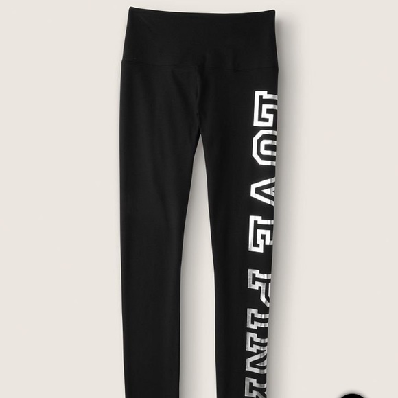 NEW VS PINK HIGHWAIST SHINE COTTON LEGGINGS XL - Picture 3 of 3